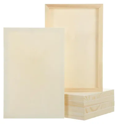 Productafbeelding van Set van 6 Houten Platen 10 x 12 Inch voor Knutselen en Decoratie