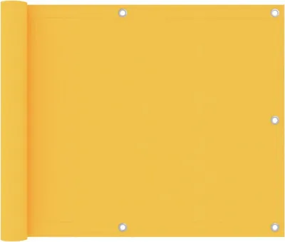 Image de Paravent de balcon 75x400 cm tissu oxford jaune