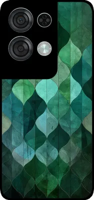 Produktbild von Smartphonica Telefon Fall geeignet für Oppo Reno8 Pro mit grünen Blättern drucken - TPU zurück Abdeckung Fall grünes Blatt-Design - Grün