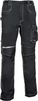 Produktbild von Cofra Arbeitshose Knien aus Rippstrick, Stretch schwarz 64