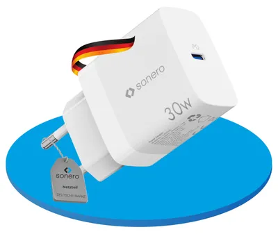 Image de SONERO Chargeur USB-C GaN X-PS106, 1 port, 30W, blanc