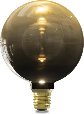 Productafbeelding van Calex XXL Inception LED-lamp, E27, G125, 3,5W, warm wit, zwart/goud