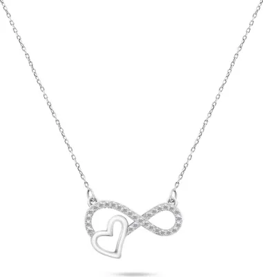 Produktbild von Delicate Silver Necklace Infinity NCL54W