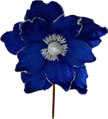 Produktbild von Glitzernde künstliche Blumen-Weihnachtsdekoration, DIY-Weihnachtsbaumkranz-Ornamente, künstliche Weihnachtssternblumen für Weihnachten, Neujahr, Hochzeiten, Partys und Feiertage
