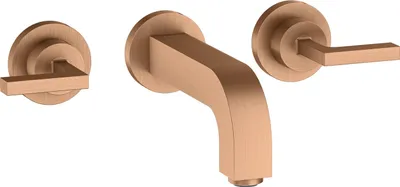Produktbild von hansgrohe AXOR Citterio 3-Loch Waschtischarmatur Unterputz, Auslauf 162mm, Hebelgriffe, Rosetten für Wandmontage, 39315140