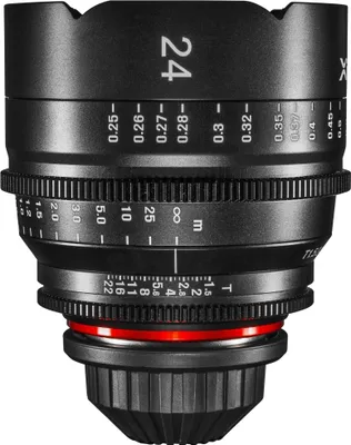 Produktbild von Samyang XEEN Cinema 24mm T1,5 PL Vollformat Objektiv MF Cine Video Lens für hohe Auflösungen mit Follow Focus Zahnkränze (1021608)