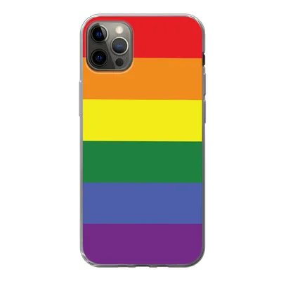 Produktbild von MuchoWow® Handyhülle Schutzhülle Hülle für iPhone 13 Pro Max Regenbogen - Stolz - Regenbogenfahne Silikon Softcase Handy Hülle - Mobiltelefon