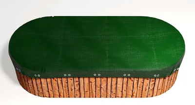 Produktbild von Abdeckplane für ovalen Pool 737x360 cm, Planenmaß 820x440 cm, für Sommer und Winter