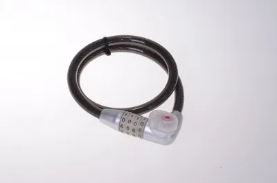 Zdjęcie produktu dla Zapięcie spiralne, linka stalowa 80/12 z lampką