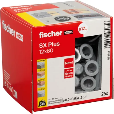 Produktbild von Fischer Dübel SX Plus 12x60 25 St.