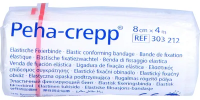 Obrázek produktu pro HARTMANN Peha-crepp elastický fixační obvaz 8 cm x 4 m, 1 ks. Obvaz
