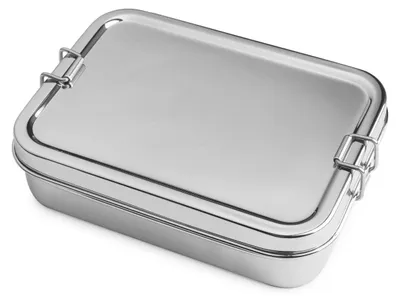 Lunchbox 2-in-1 aus Edelstahl 18x13x5 cm mit Innenbox