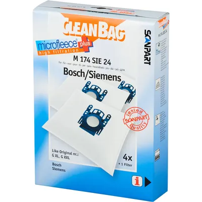 Zdjęcie produktu dla SCANPART 2682238174, Worek na kurz, Biały, Syntetyk, Pudełko, 1 szt., 4 szt.