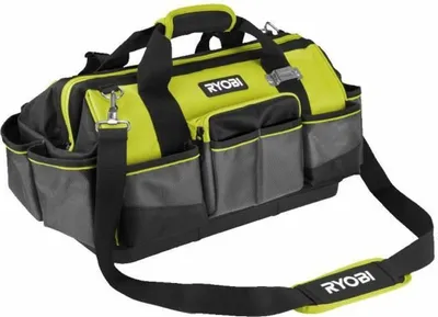 Produktbild von Handwerkertasche RSSMTB1, Größe M (grün/schwarz, mit Schultergurt)