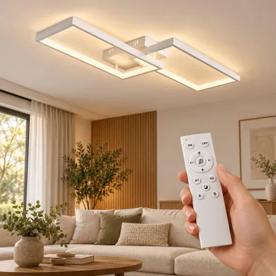 Produktbild von Braytron LED Deckenleuchte 40W Dimmbar Warmweiß Neutralweiß Kaltweiß 4400lm 120° Weiß Aluminium