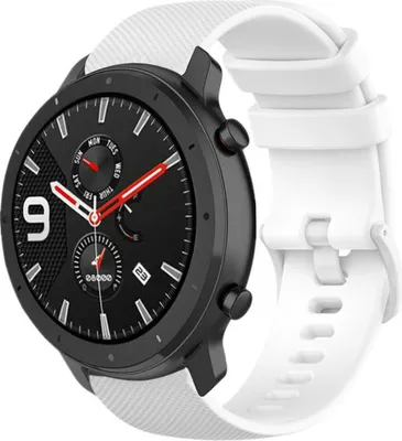 Produktbild von Strap-it Xiaomi Amazfit GTR Luxus-Silikonarmband (Weiß)