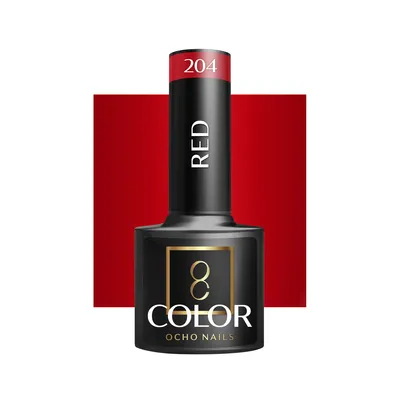 Zdjęcie produktu dla OCHO NAILS Lakier hybrydowy red 204 -5 g