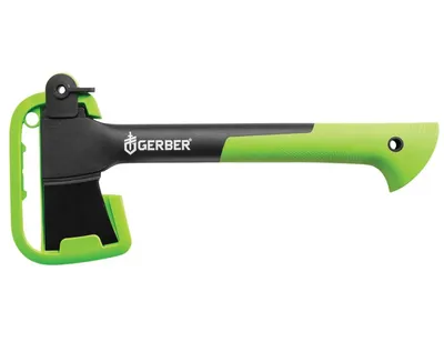 Image de Gerber 31-002647 14'' Hatchet (Sport Axe II) Hache de brousse pour l'extérieur 6,6 cm, GFN, étui en plastique