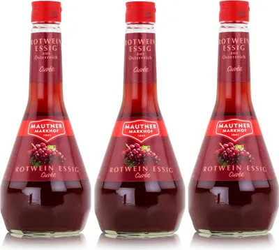 Produktbild von Mautner Rotwein Essig Cuvée 0,5L - Essig aus Österreich (3er Pack)
