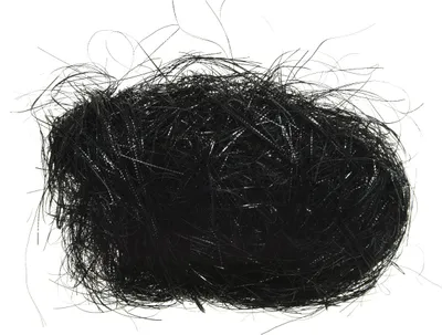 Produktbild von Lametta Engelshaar glatt Kunststoff 20g - Schwarz