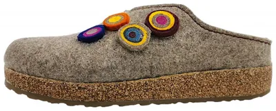 Image de Haflinger Grizzly : Chaussons d'intérieur pour femmes, modèle "Kanon", couleur marron, style décontracté