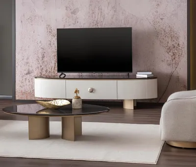 Zdjęcie produktu dla Modernes TV-Lowboard mit viel Stauraum und stilvollem Design