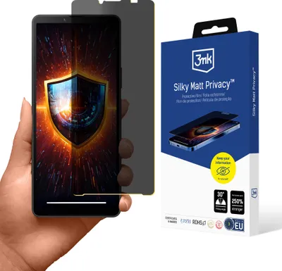 Produktbild von 3mk Display Schutzfolie Privatisierung Film Handyfolie Silky Matt Privacy für Sony Xperia 10 V