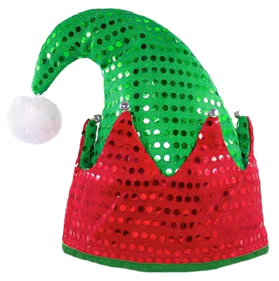 Elfenhut aus Filz mit Glöckchen, Weihnachtskostüm, Unisex
