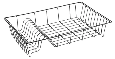 Spülkorb mit TouchTherm-Beschichtung, 48x30x10 cm, schwarz