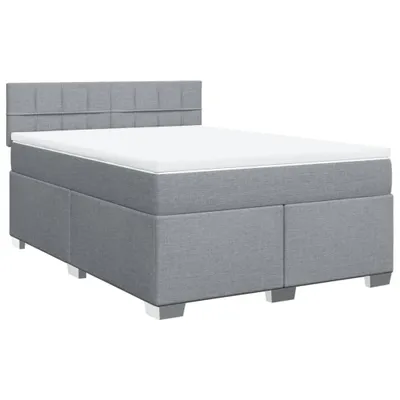 Obrázok produktu pre Boxspring posteľ s matracom bledosivá 140x200 cm látka