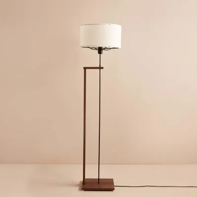 Produktbild von Opviq, AYD-3474, Stehlampen, Weiß, Stoff, 38 x 38 x 150 cm