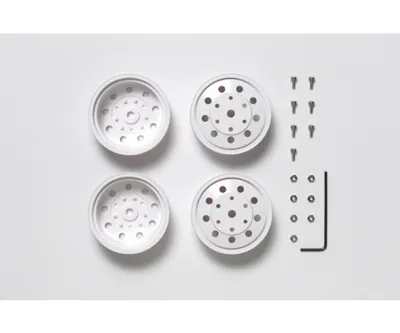 Produktbild von Tamiya 300056542 - 1:14 Truckfelgen 22Mm (2) Hi./Weiss 12Mm - Neu