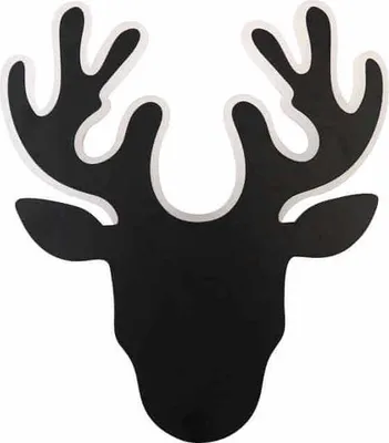 Image de Applique murale LED Abigali Deer 2, noire