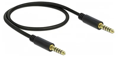Immagine prodotto di Delock Klinkenkabel 4,4 mm 5 Pin Stecker zu Stecker 0,5 m schwarz