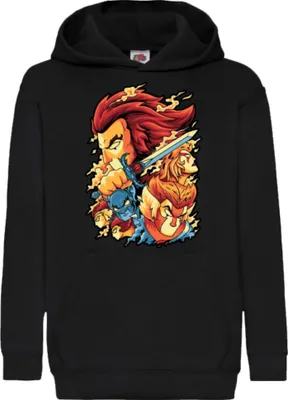 Obrázek produktu pro Dětská Mikina S Kapucí Thundercats 01, 9-11 Jahr - 140 / Černá