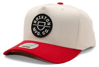 Immagine prodotto di Cappellino Brixton - Crest MP Snapback - Bianco sporco/Arancione