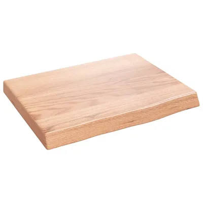 Obrázok produktu pre vidaXL Umývadlová doska svetlohnedá 40x30x(2-4) cm z masívneho dreva