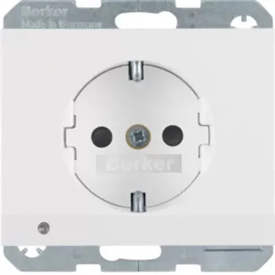 Produktbild von Berker SCHUKO-Steckdose pows/gl 41097009