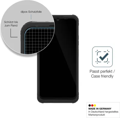 Produktbild von 2x Schutzfolie für AGM H Max - Anti-Shock 9H Folie dipos Glass Kunststoffglas