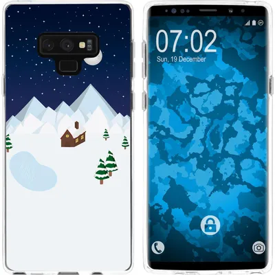 Produktbild von PhoneNatic Case kompatibel mit Samsung Galaxy Note 9 Silikon-Hülle X Mas Weihnachten Winterwonderland M6