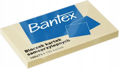 Produktbild von Żółty Bloczek samoprzylepny 100 x 75 mm 100 kartek