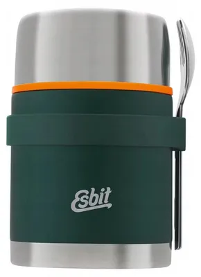 Imagen del producto de Esbit Classic: Contenedor de alimentos con cubiertos, 0,75L, color verde