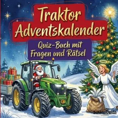 Produktbild von Traktor-Adventskalender: Quiz-Buch mit Fragen und Rätsel