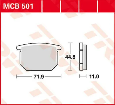 Produktbild von TRW Bremsbeläge Satz Vorne MCB501