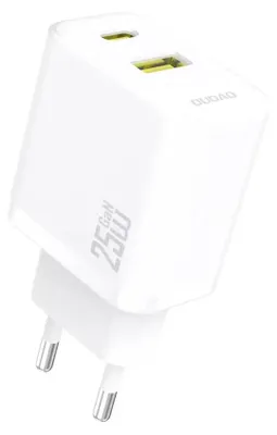 Zdjęcie produktu dla Ładowarka Dudao A26T GaN 25W USB-A, USB-C - biała