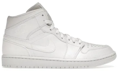 Produktbild von Jordan 1 Mid Triple White 2.0 (2020) - EU 48.5