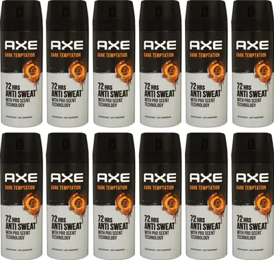 Produktbild von Axe Dark Temptation 12 x 150 ml Deodorant Deospray Deodorant Spray Deo Spray Set