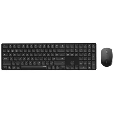 Produktbild von Rapoo 8020M, Kabellos, Bluetooth, Scherenschalter, QWERTZ, Schwarz, Maus enthalten
