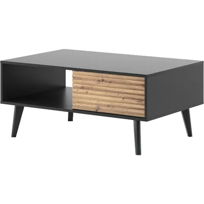 Produktbild von Couchtisch WOLLOW 06 schwarz / artisan eiche