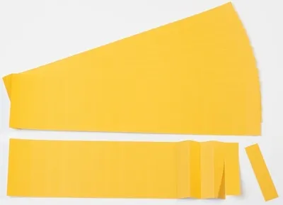 Produktbild von Einsteckkarten für 15mm Einsteckschiene 50x12mm gelb VE=220 Stück